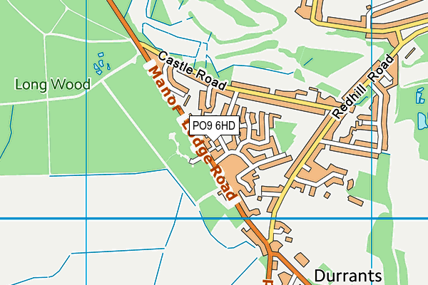 PO9 6HD map - OS VectorMap District (Ordnance Survey) PO9 6HD map - OS VectorMap District (Ordnance Survey)