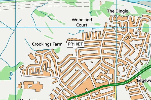 PR1 0DT map - OS VectorMap District (Ordnance Survey) PR1 0DT map - OS VectorMap District (Ordnance Survey)