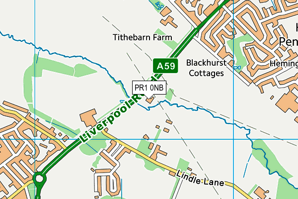 PR1 0NB map - OS VectorMap District (Ordnance Survey) PR1 0NB map - OS VectorMap District (Ordnance Survey)