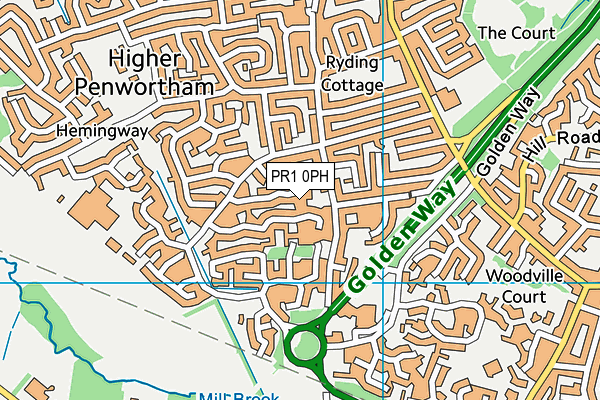 PR1 0PH map - OS VectorMap District (Ordnance Survey) PR1 0PH map - OS VectorMap District (Ordnance Survey)