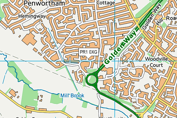 PR1 0XG map - OS VectorMap District (Ordnance Survey) PR1 0XG map - OS VectorMap District (Ordnance Survey)