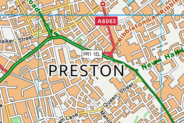 PR1 1EL map - OS VectorMap District (Ordnance Survey) PR1 1EL map - OS VectorMap District (Ordnance Survey)