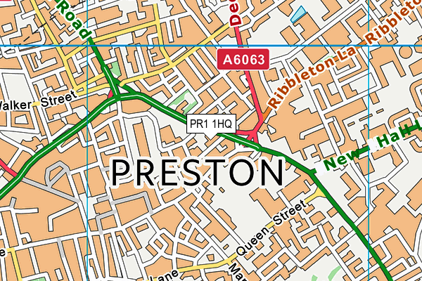 PR1 1HQ map - OS VectorMap District (Ordnance Survey) PR1 1HQ map - OS VectorMap District (Ordnance Survey)
