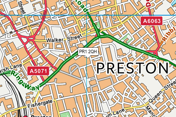 PR1 2QH map - OS VectorMap District (Ordnance Survey) PR1 2QH map - OS VectorMap District (Ordnance Survey)