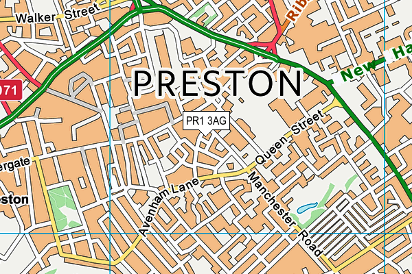 PR1 3AG map - OS VectorMap District (Ordnance Survey) PR1 3AG map - OS VectorMap District (Ordnance Survey)