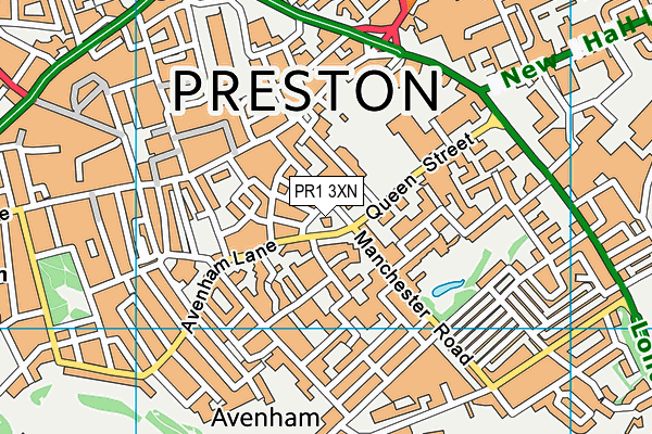PR1 3XN map - OS VectorMap District (Ordnance Survey) PR1 3XN map - OS VectorMap District (Ordnance Survey)