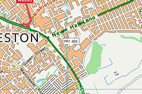 PR1 4BX map - OS VectorMap District (Ordnance Survey) PR1 4BX map - OS VectorMap District (Ordnance Survey)