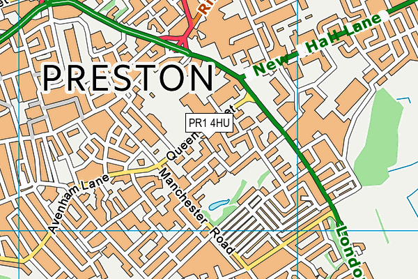 PR1 4HU map - OS VectorMap District (Ordnance Survey) PR1 4HU map - OS VectorMap District (Ordnance Survey)