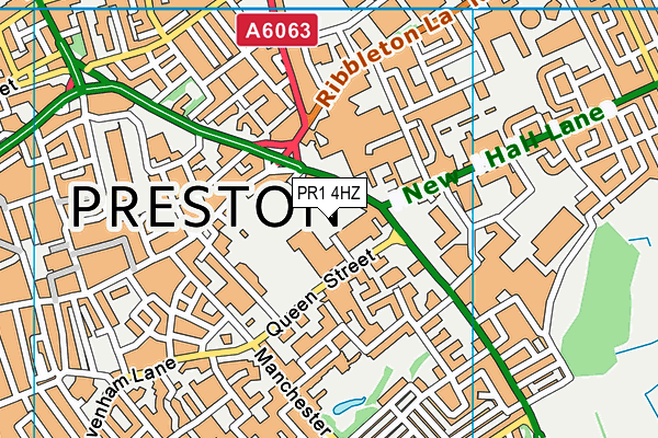 PR1 4HZ map - OS VectorMap District (Ordnance Survey) PR1 4HZ map - OS VectorMap District (Ordnance Survey)