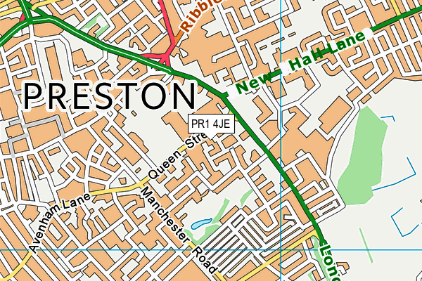 PR1 4JE map - OS VectorMap District (Ordnance Survey) PR1 4JE map - OS VectorMap District (Ordnance Survey)