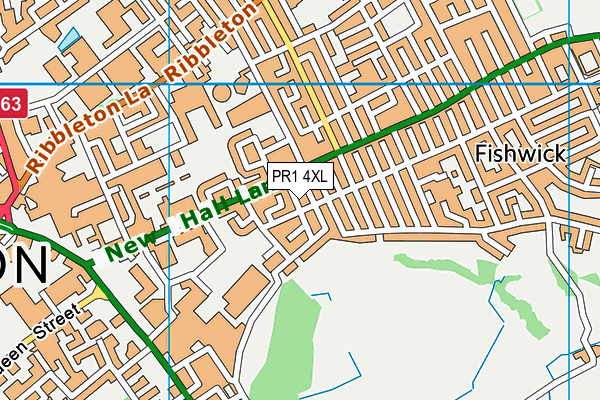 PR1 4XL map - OS VectorMap District (Ordnance Survey) PR1 4XL map - OS VectorMap District (Ordnance Survey)