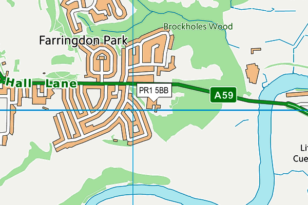 PR1 5BB map - OS VectorMap District (Ordnance Survey) PR1 5BB map - OS VectorMap District (Ordnance Survey)