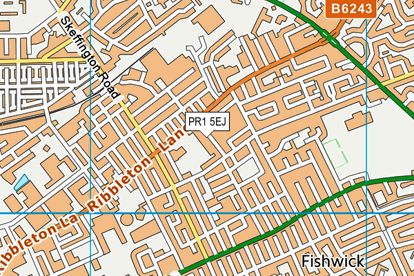 PR1 5EJ map - OS VectorMap District (Ordnance Survey) PR1 5EJ map - OS VectorMap District (Ordnance Survey)