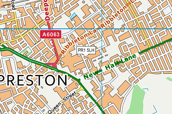 PR1 5LH map - OS VectorMap District (Ordnance Survey) PR1 5LH map - OS VectorMap District (Ordnance Survey)