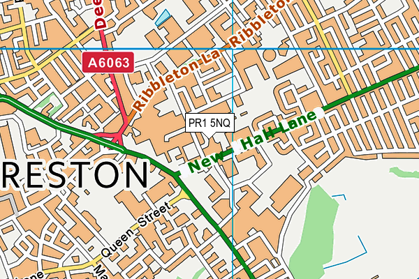 PR1 5NQ map - OS VectorMap District (Ordnance Survey) PR1 5NQ map - OS VectorMap District (Ordnance Survey)