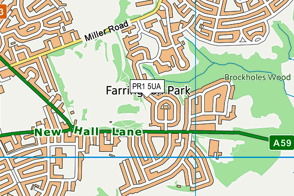 PR1 5UA map - OS VectorMap District (Ordnance Survey) PR1 5UA map - OS VectorMap District (Ordnance Survey)