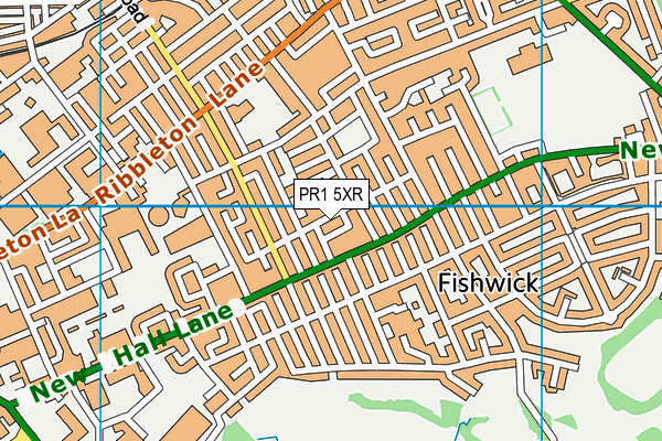 PR1 5XR map - OS VectorMap District (Ordnance Survey) PR1 5XR map - OS VectorMap District (Ordnance Survey)