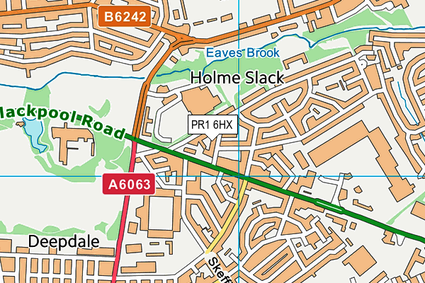 PR1 6HX map - OS VectorMap District (Ordnance Survey) PR1 6HX map - OS VectorMap District (Ordnance Survey)