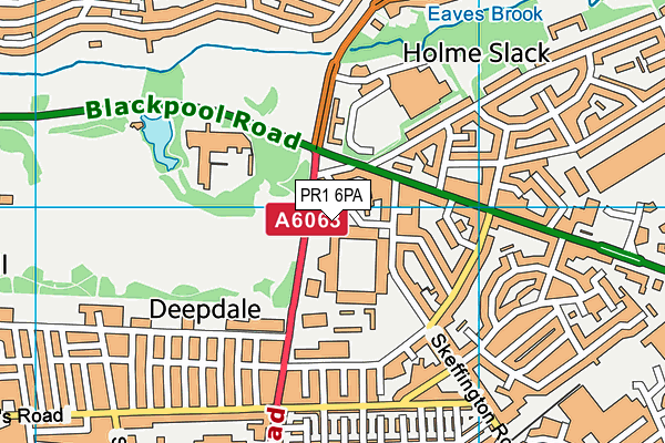 PR1 6PA map - OS VectorMap District (Ordnance Survey) PR1 6PA map - OS VectorMap District (Ordnance Survey)