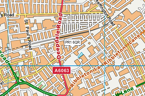 PR1 6QR map - OS VectorMap District (Ordnance Survey) PR1 6QR map - OS VectorMap District (Ordnance Survey)