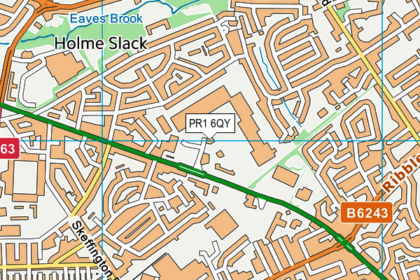 PR1 6QY map - OS VectorMap District (Ordnance Survey) PR1 6QY map - OS VectorMap District (Ordnance Survey)