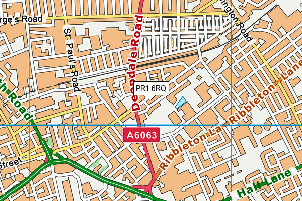 PR1 6RQ map - OS VectorMap District (Ordnance Survey) PR1 6RQ map - OS VectorMap District (Ordnance Survey)