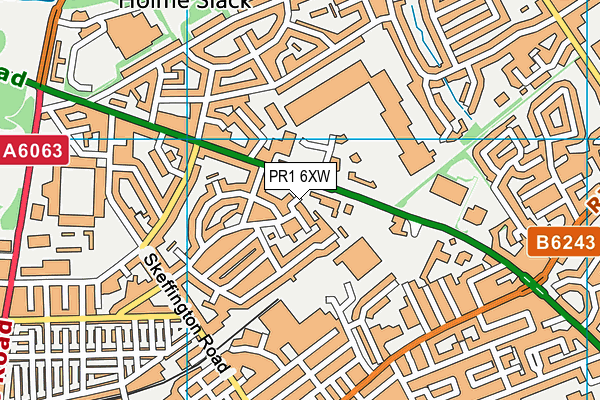 PR1 6XW map - OS VectorMap District (Ordnance Survey) PR1 6XW map - OS VectorMap District (Ordnance Survey)