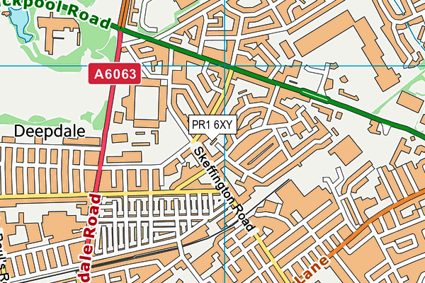 PR1 6XY map - OS VectorMap District (Ordnance Survey) PR1 6XY map - OS VectorMap District (Ordnance Survey)