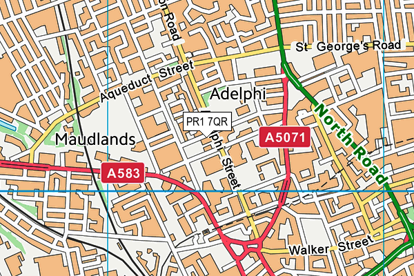 PR1 7QR map - OS VectorMap District (Ordnance Survey) PR1 7QR map - OS VectorMap District (Ordnance Survey)
