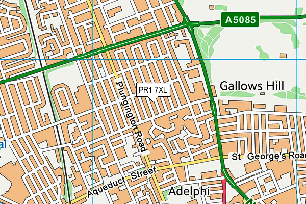 PR1 7XL map - OS VectorMap District (Ordnance Survey) PR1 7XL map - OS VectorMap District (Ordnance Survey)