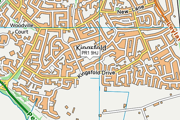 PR1 9HJ map - OS VectorMap District (Ordnance Survey) PR1 9HJ map - OS VectorMap District (Ordnance Survey)