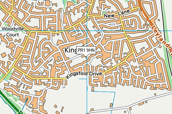 PR1 9HN map - OS VectorMap District (Ordnance Survey) PR1 9HN map - OS VectorMap District (Ordnance Survey)