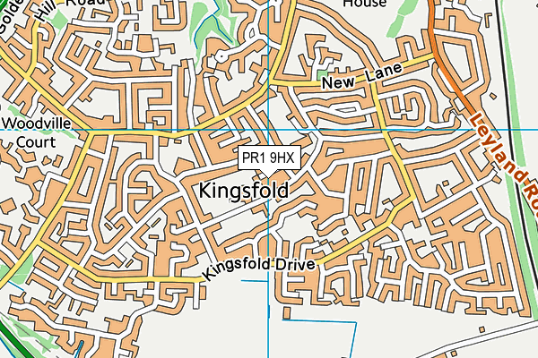 PR1 9HX map - OS VectorMap District (Ordnance Survey) PR1 9HX map - OS VectorMap District (Ordnance Survey)