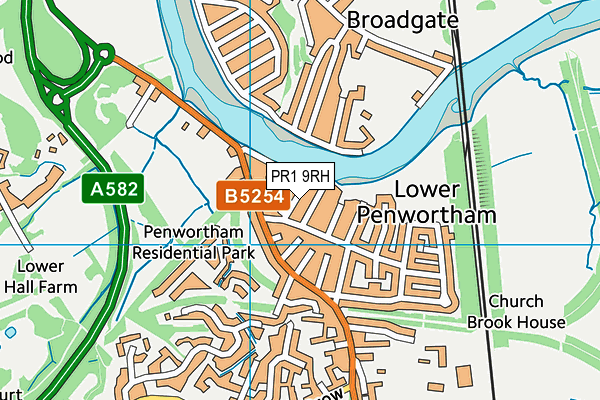 PR1 9RH map - OS VectorMap District (Ordnance Survey) PR1 9RH map - OS VectorMap District (Ordnance Survey)