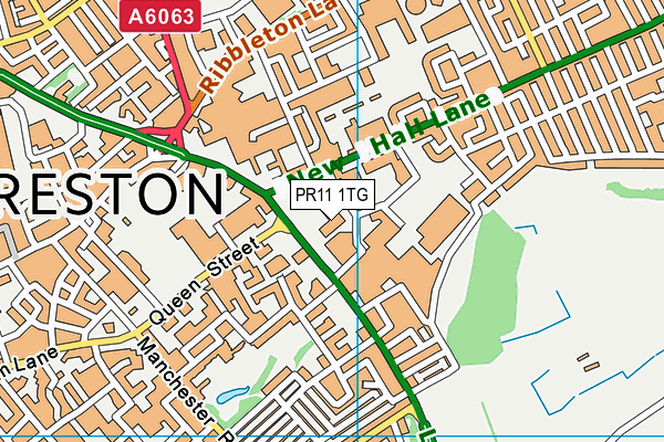 PR11 1TG map - OS VectorMap District (Ordnance Survey) PR11 1TG map - OS VectorMap District (Ordnance Survey)