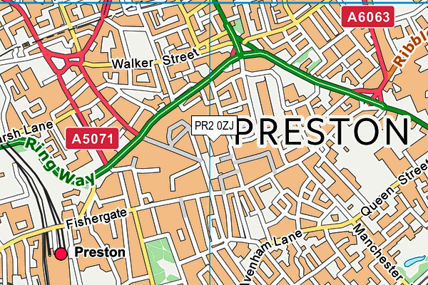 PR2 0ZJ map - OS VectorMap District (Ordnance Survey) PR2 0ZJ map - OS VectorMap District (Ordnance Survey)