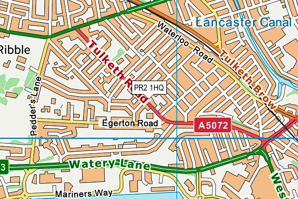 PR2 1HQ map - OS VectorMap District (Ordnance Survey) PR2 1HQ map - OS VectorMap District (Ordnance Survey)