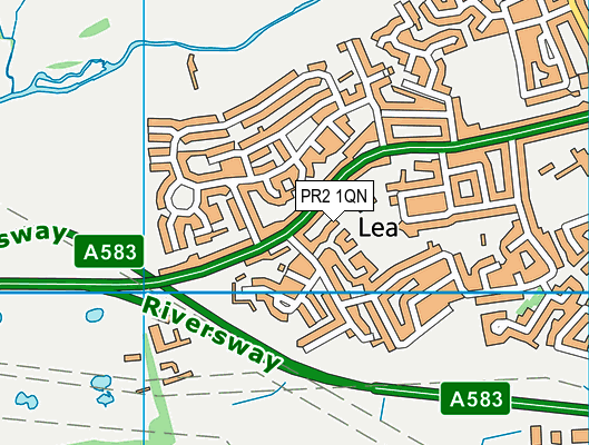 PR2 1QN map - OS VectorMap District (Ordnance Survey) PR2 1QN map - OS VectorMap District (Ordnance Survey)