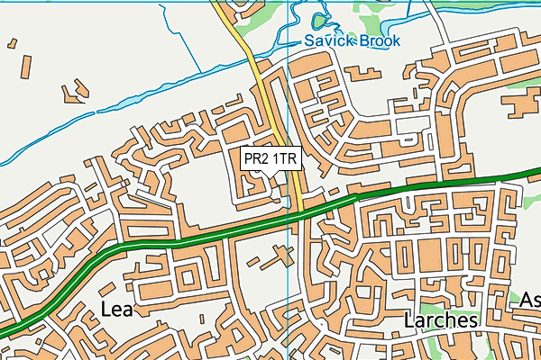 PR2 1TR map - OS VectorMap District (Ordnance Survey) PR2 1TR map - OS VectorMap District (Ordnance Survey)