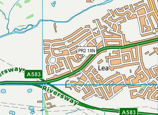 PR2 1XN map - OS VectorMap District (Ordnance Survey) PR2 1XN map - OS VectorMap District (Ordnance Survey)
