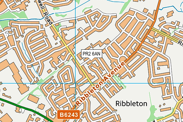 PR2 6AN map - OS VectorMap District (Ordnance Survey) PR2 6AN map - OS VectorMap District (Ordnance Survey)