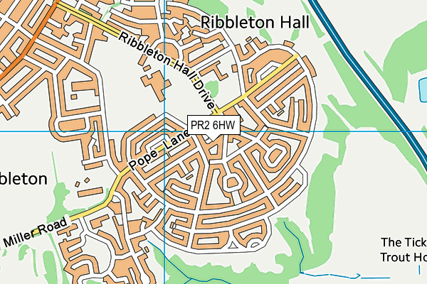 PR2 6HW map - OS VectorMap District (Ordnance Survey) PR2 6HW map - OS VectorMap District (Ordnance Survey)