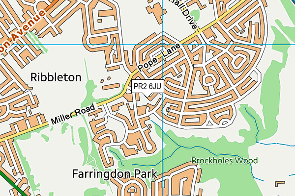 PR2 6JU map - OS VectorMap District (Ordnance Survey) PR2 6JU map - OS VectorMap District (Ordnance Survey)
