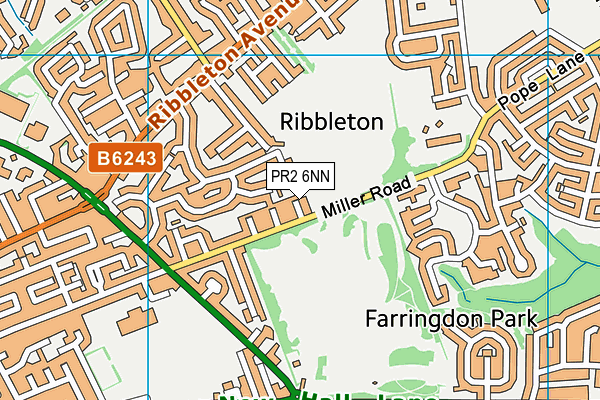 PR2 6NN map - OS VectorMap District (Ordnance Survey) PR2 6NN map - OS VectorMap District (Ordnance Survey)