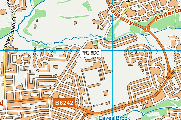 PR2 8DQ map - OS VectorMap District (Ordnance Survey)