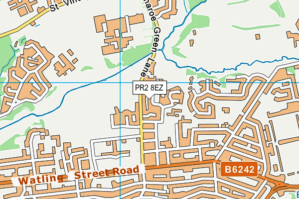 PR2 8EZ map - OS VectorMap District (Ordnance Survey) PR2 8EZ map - OS VectorMap District (Ordnance Survey)