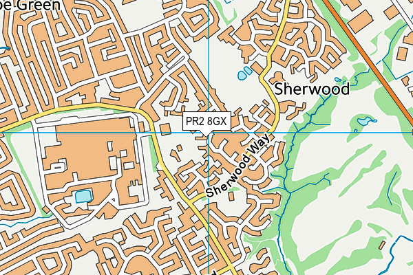 PR2 8GX map - OS VectorMap District (Ordnance Survey) PR2 8GX map - OS VectorMap District (Ordnance Survey)