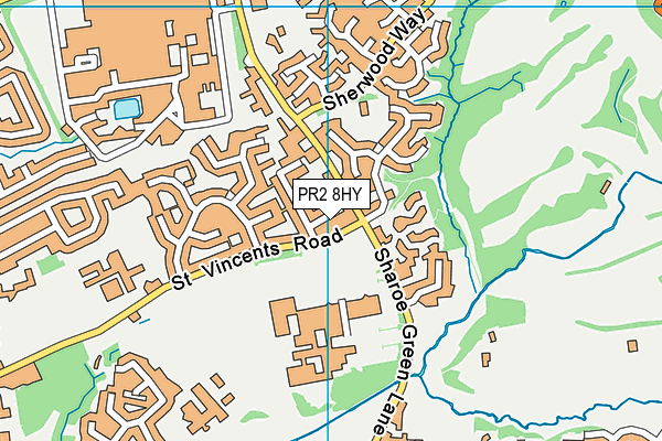 PR2 8HY map - OS VectorMap District (Ordnance Survey) PR2 8HY map - OS VectorMap District (Ordnance Survey)