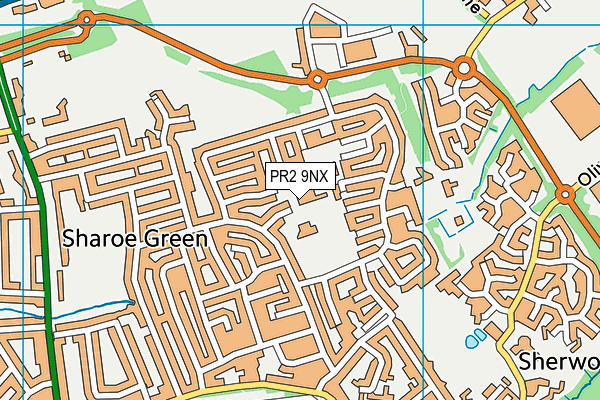 PR2 9NX map - OS VectorMap District (Ordnance Survey) PR2 9NX map - OS VectorMap District (Ordnance Survey)
