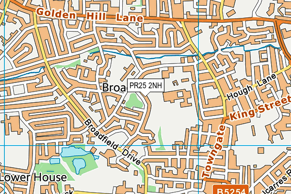 PR25 2NH map - OS VectorMap District (Ordnance Survey) PR25 2NH map - OS VectorMap District (Ordnance Survey)